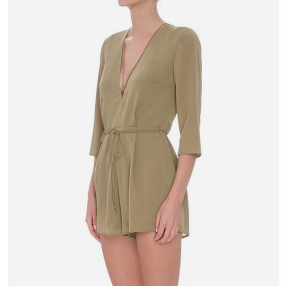 THE FIFTH LABEL MAVERICK PLAYSUIT, KHAKI S - Picture 2 of 13